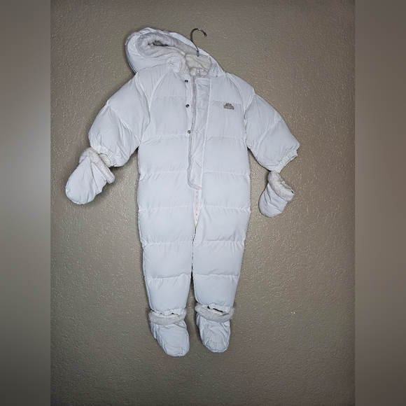 THE CHILDREN'S PLACE Cozy Down Snow 18 Mos Mittens & Feet Covers Fox Fur Trim‎ - Picture 7 of 7